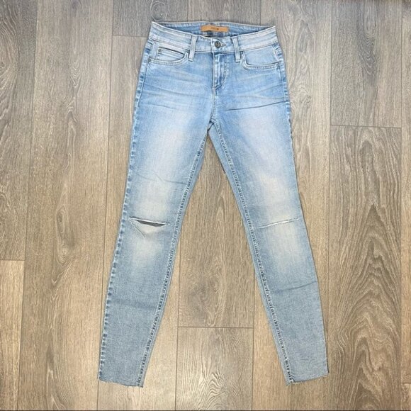 Joe's Jeans Skinny Jeans Flawless Icon Split hem Ankle distressed Light wash - Picture 5 of 16